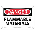Nmc Danger Flammable Materials Sign, D39R D39R