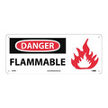 Nmc Danger Flammable Sign, SA103R SA103R