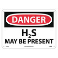 Nmc Danger H2S May Be Present Sign, D282AB D282AB