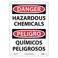 Nmc Danger Hazardous Chemicals Sign - Bilingual, ESD441AB ESD441AB