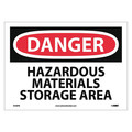 Nmc Danger Hazardous Materials Storage Area Sign, D548PB D548PB
