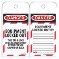 Nmc Danger Equipment Locked Out Tag, Pk25 LOTAG17ST
