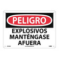Nmc Danger Explosives Keep Out Sign - Spanish, SPD436RB SPD436RB