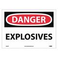 Nmc Danger Explosives Sign, D435PB D435PB