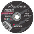Weiler 3"x1/16" Wolverine Type 1 Cut-Off Wheel A60T 3/8" A.H. 56070