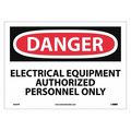 Nmc Danger Electrical Equipment Sign, D433PB D433PB