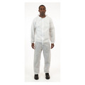 International Enviroguard SMS Coverall, 3XL, White, PK25, 3XL, 25 PK, White, SMS, Zipper 2223