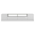 Manhattan Comfort Vanderbilt 85.43" TV Stand, White Gloss 17552