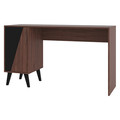 Manhattan Comfort Office Desk, 17.51" D, 53.14" W, 30.11" H, Dark Brown 134AMC158