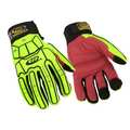 Ringers Gloves Impact Glove, Padded, Yellow/Red, XL, PR 161-11
