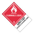Labelmaster Flammable Liquid Label, UN1197, PK500, HSN4700ET HSN4700ETR