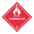 Labelmaster Flammable Gas Label, Worded, PK50 HML7S