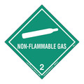 Labelmaster Non-Flammable Gas Label, Worde, PK25 HMSL45S