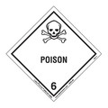 Labelmaster Poison Label, Worded, PVC-Free, PK25 HMSL80S