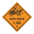 Labelmaster Explosive 1.3 G Label, Vinyl, PK500 SLEXP13G