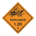 Labelmaster Explosive 1.2 D Label, Paper, PK500 LEXP12D