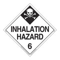 Labelmaster Inhalation Hazard Placard, Tagboard, PK25 Z-PL29