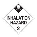 Labelmaster Inhalation Hazard 2 Placard, Vinyl, PK25 Z-RVW28