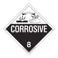 Labelmaster Corrosive Placard, Worded, Rigid, PK25 Z-RVW4