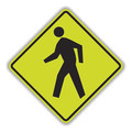 Tapco Pedestrian Crossing Sign, 24" x 24", DG3 373-03671