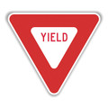 Tapco Yield Sign, 24" x 24" x 24" x .080 HIP 373-04878