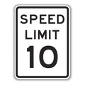 Tapco High Speed Limit 10 Sign, 18" x 24", HIP 373-04730