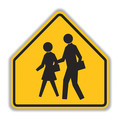 Tapco School Crossing Sign, 30" x 30", DG3 373-05073