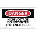 Nmc Danger High Voltage Do Not Enter This Enclosure Label, Pk5 D289AP