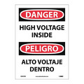 Nmc Danger High Voltage Inside Sign - Bilingual ESD678PB