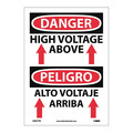 Nmc Danger High Voltage Above Sign - Bilingual ESD677PB