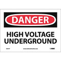Nmc Danger High Voltage Underground Sign D291P
