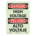 Nmc Danger High Voltage Sign - Bilingual GESD102RB