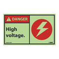 Nmc Danger High Voltage Label, Pk5 GDGA10AP
