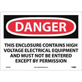 Nmc Danger High Voltage Sign D617PB