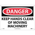 Nmc Danger Keep Hands Clear Of Moving Machinery Sign D567RB