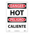 Nmc Danger Hot Sign - Bilingual, ESD51RB ESD51RB