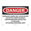 Nmc Danger Inorganic Arsenic May Cause Cancer Sign, D32AD D32AD