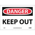 Nmc Danger Keep Out Sign, D59P D59P