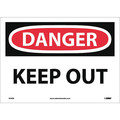 Nmc Danger Keep Out Sign, D59PB D59PB