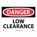 Nmc Danger Low Clearance Sign - Bilingual, D451PB D451PB
