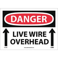 Nmc Danger Live Wire Overhead Sign, D579PB D579PB