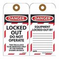 Nmc Danger Locked Out Do Not Operate This Tag, Pk10 LOTAG34