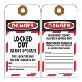 Nmc Danger Locked Out Do Not Operate This Tag, Pk25 LOTAG38-25
