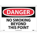 Nmc Danger No Smoking Beyond This Point Sign, D152RB D152RB