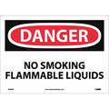 Nmc Danger No Smoking Flammable Liquids Sign, D588PB D588PB