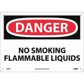 Nmc Danger No Smoking Flammable Liquids Sign, D588RB D588RB
