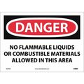 Nmc Danger No Flammable Liquids Sign, D585PB D585PB