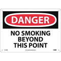 Nmc Danger No Smoking Beyond This Point Sign, D152AB D152AB