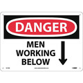 Nmc Danger Men Working Below Sign, D71RB D71RB