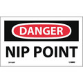 Nmc Danger Nip Point Label, Pk5 D416AP